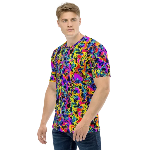 Afterglow Rapture on a Men's Crew Neck T-Shirt