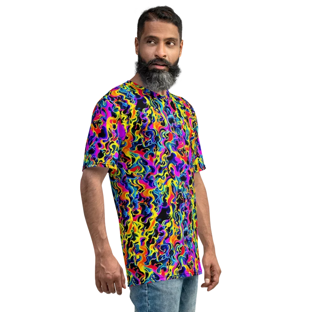 Afterglow Rapture on Men's Crew Neck T-Shirt — Right