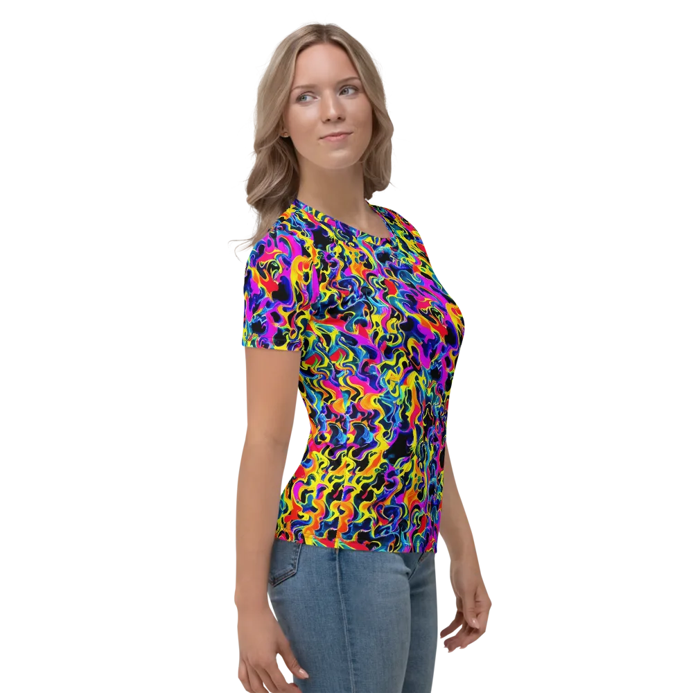 Afterglow Rapture on Women's Crew Neck T-Shirt — Right
