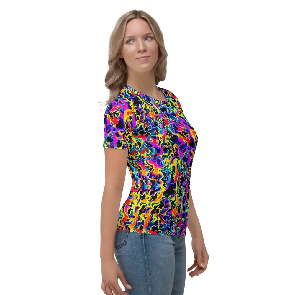 Afterglow Rapture on Women's Crew Neck T-Shirt — Right