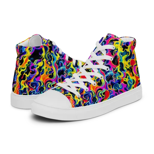 Afterglow Rapture on a Women's High Top Canvas Shoes