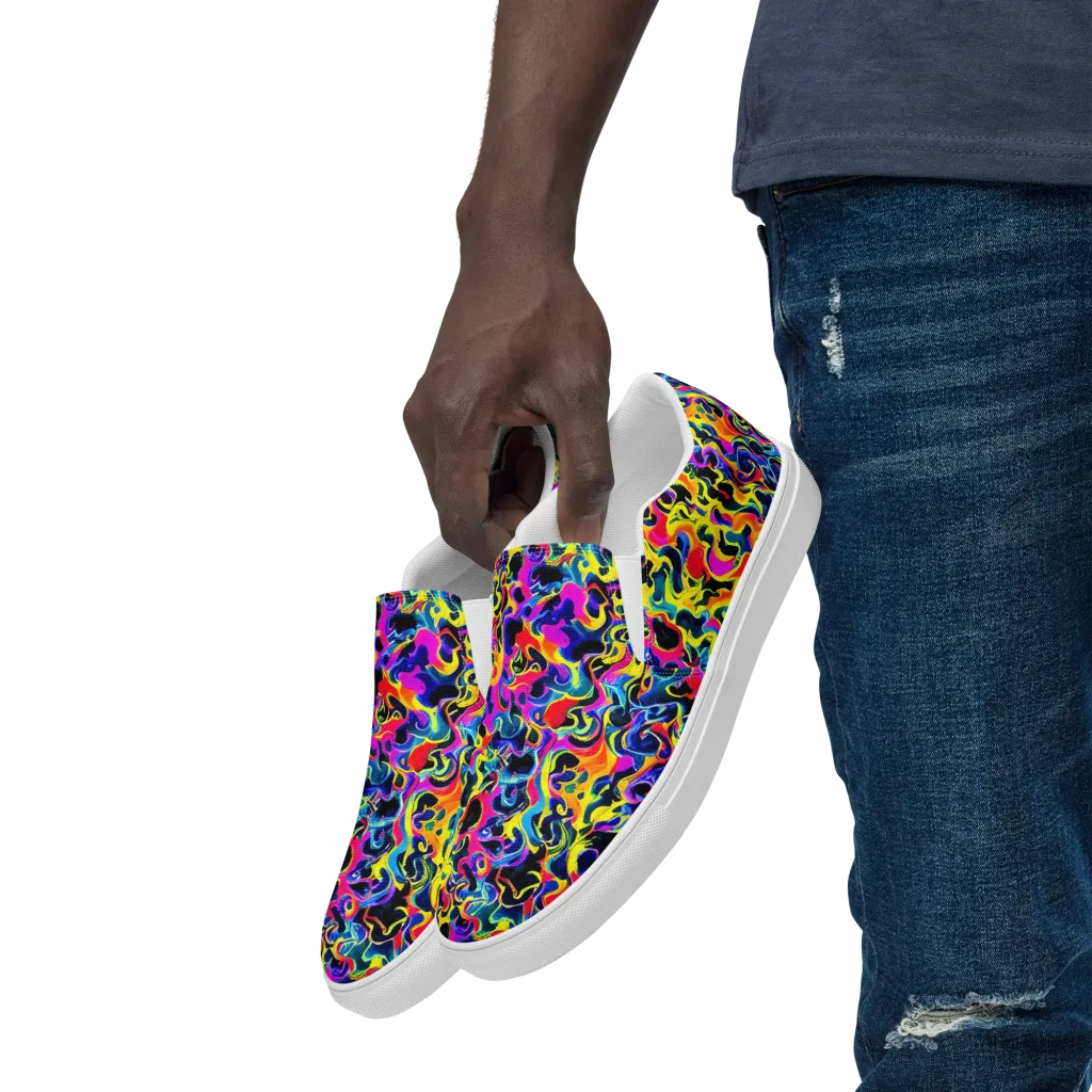 Afterglow Rapture on Men's Slip-On Canvas Shoes — Left Front