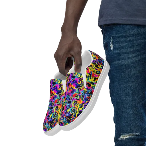 Afterglow Rapture on a Men's Slip-On Canvas Shoes