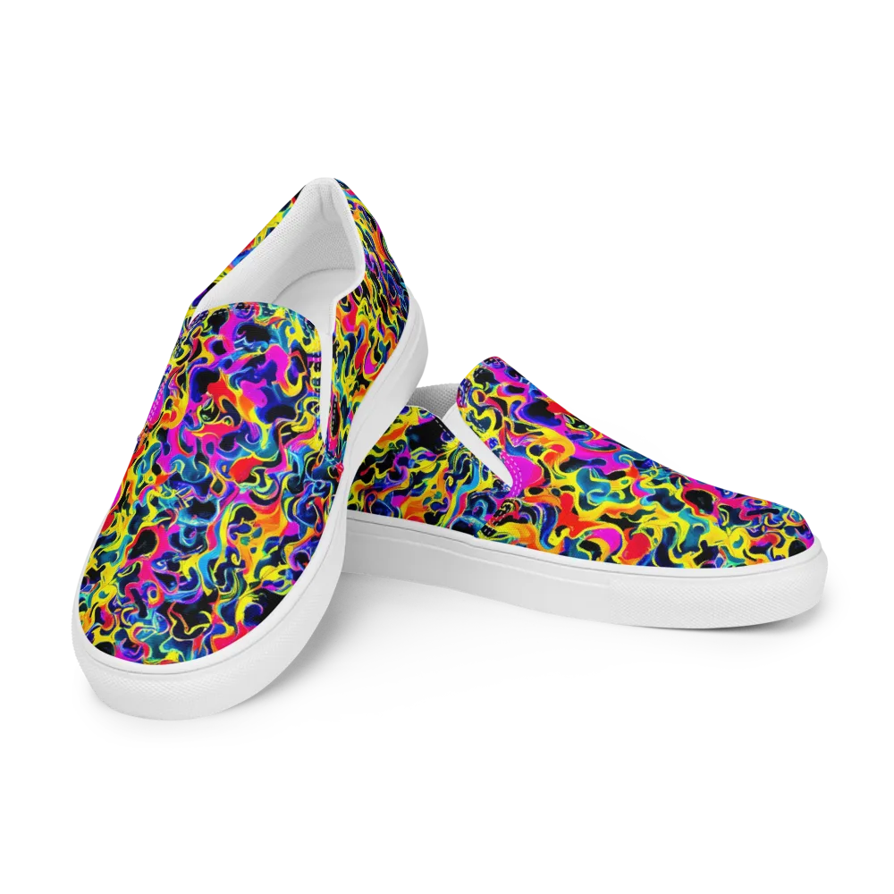 Afterglow Rapture on Women's Slip-On Canvas Shoes — Left Front