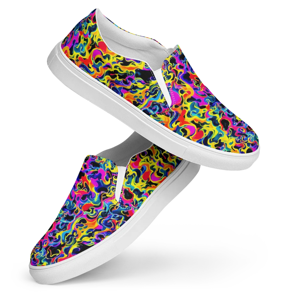 Afterglow Rapture on Women's Slip-On Canvas Shoes — Front