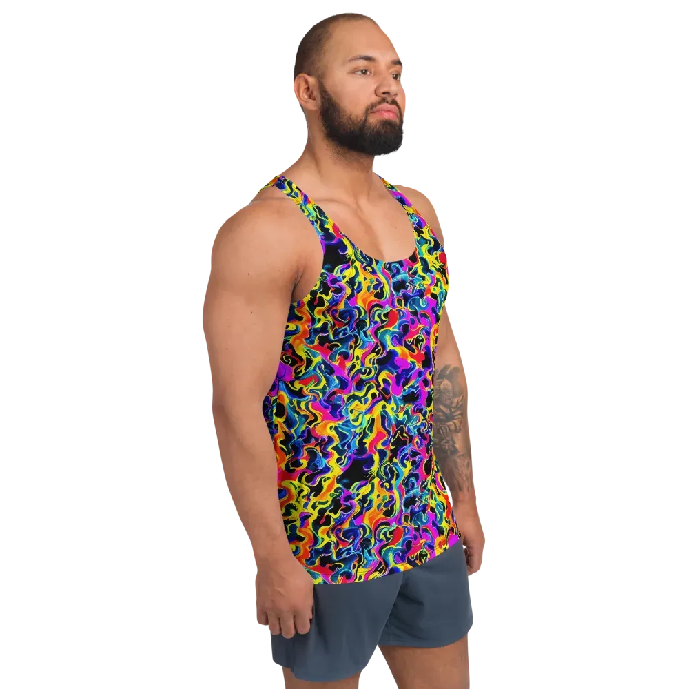 Afterglow Rapture on Men's Tank Top — Right Front