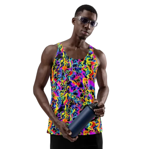 Afterglow Rapture on a Men's Tank Top