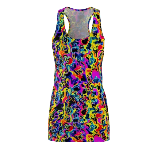 Afterglow Rapture on a Racerback Dress