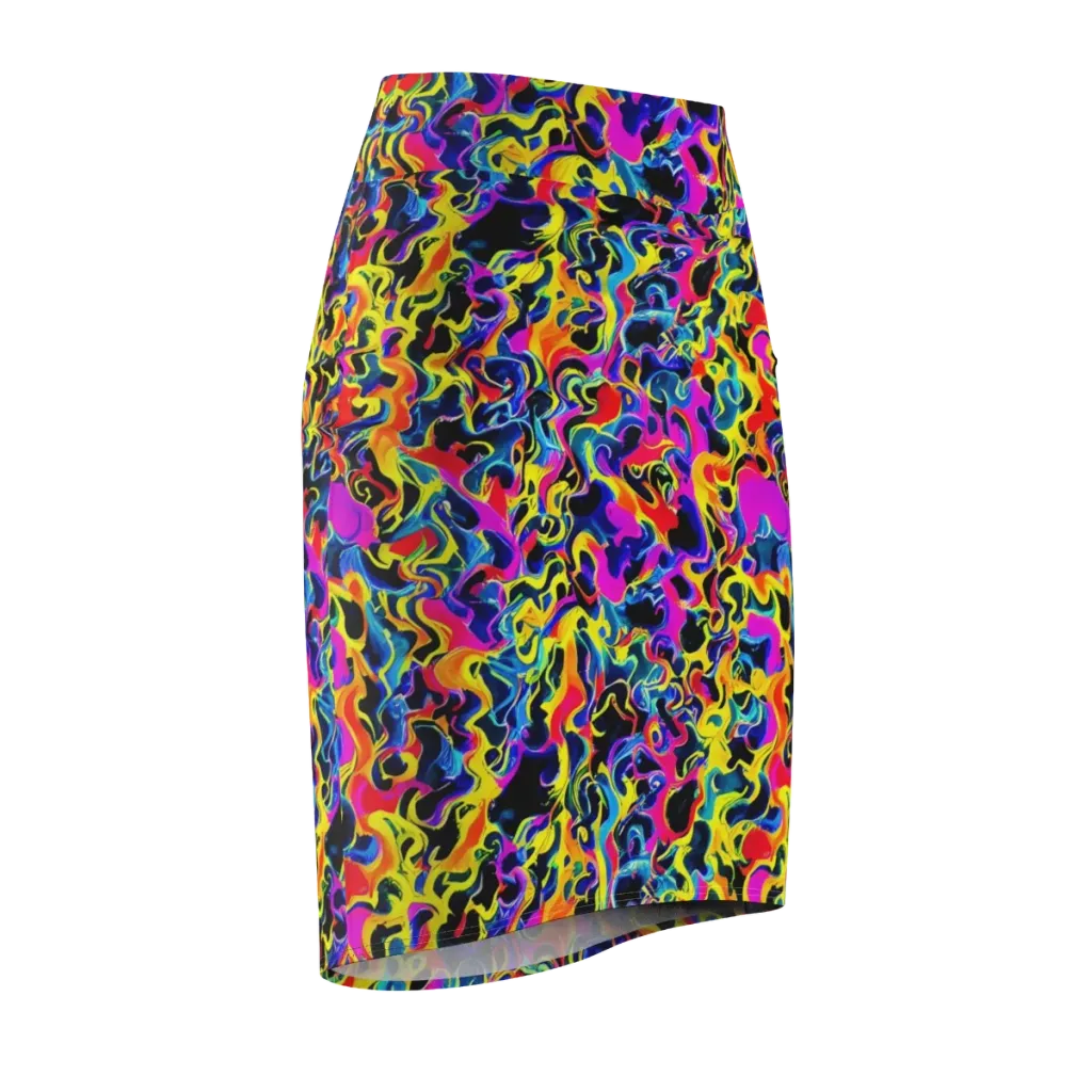 Afterglow Rapture on Pencil Skirt — Front Side