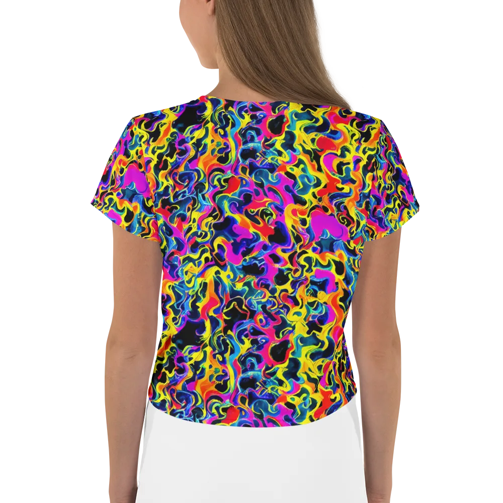 Afterglow Rapture on Crop Tee — Back