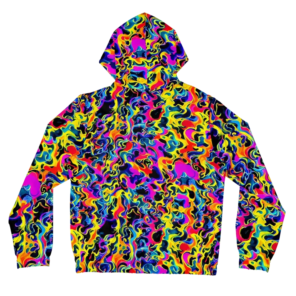 Afterglow Rapture on Women's Full-Zip Hoodie — Back