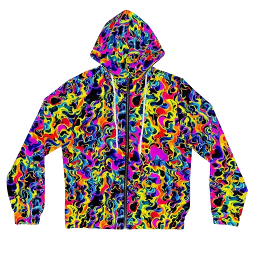 Afterglow Rapture on a Women's Full-Zip Hoodie