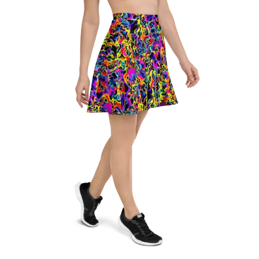 Afterglow Rapture on a Skater Skirt