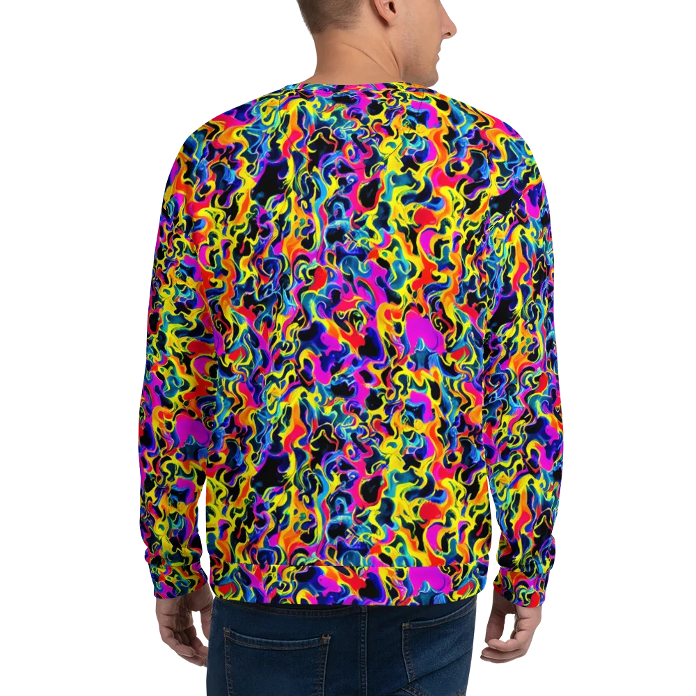 Afterglow Rapture on Sweatshirt — Back