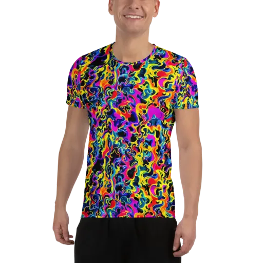 Afterglow Rapture on a Men's Athletic T-Shirt