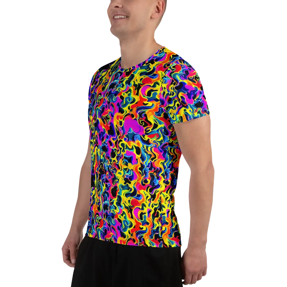 Afterglow Rapture on Men's Athletic T-Shirt — Left