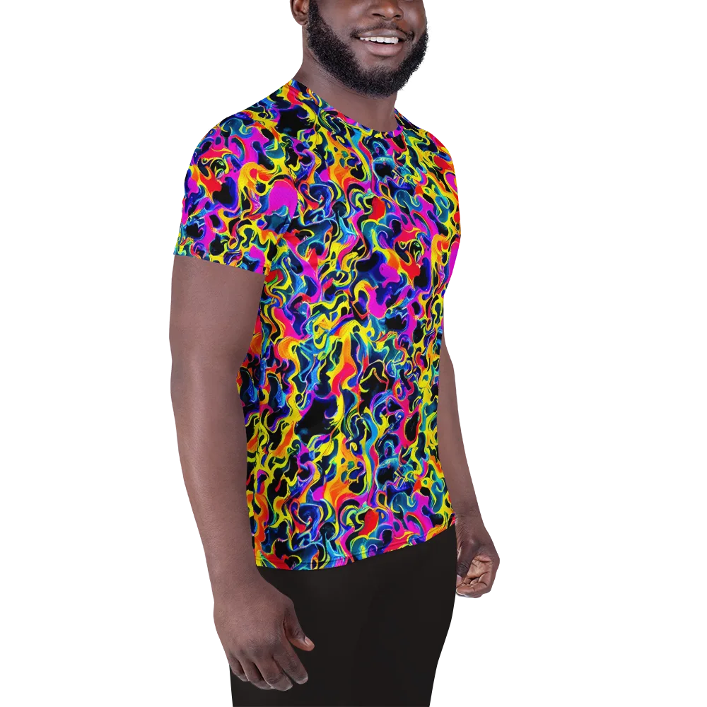 Afterglow Rapture on Men's Athletic T-Shirt — Right