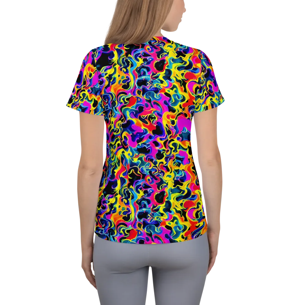 Afterglow Rapture on Women's Athletic T-Shirt — Back