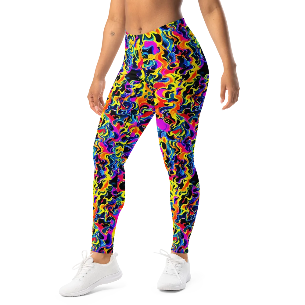 Afterglow Rapture on Leggings — Left Front