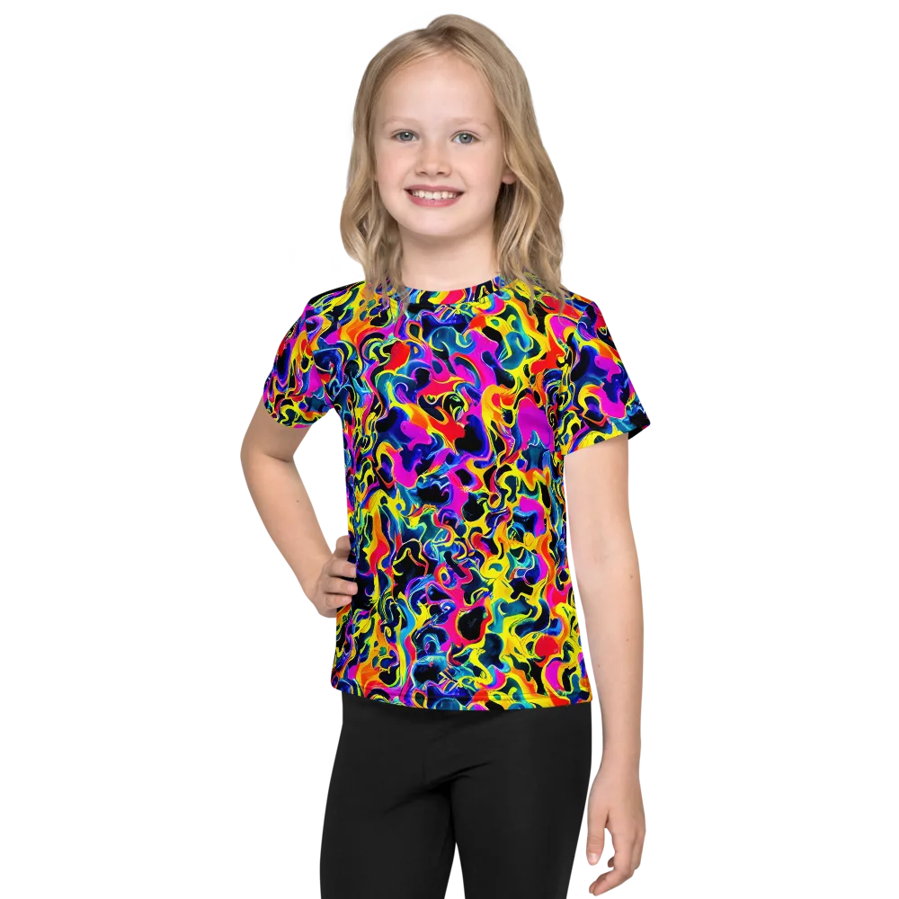 Afterglow Rapture on Kids Crew Neck T-Shirt — Front