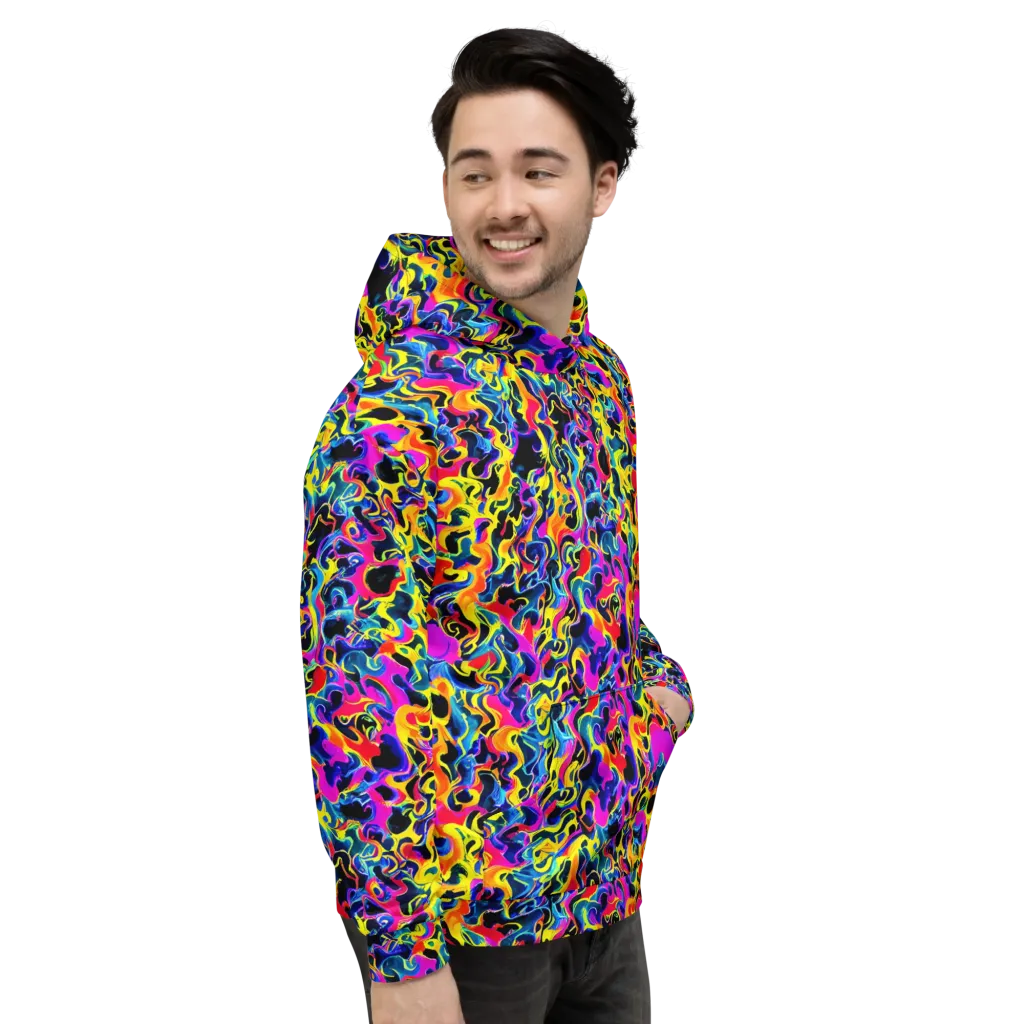 Afterglow Rapture on Hoodie — Right