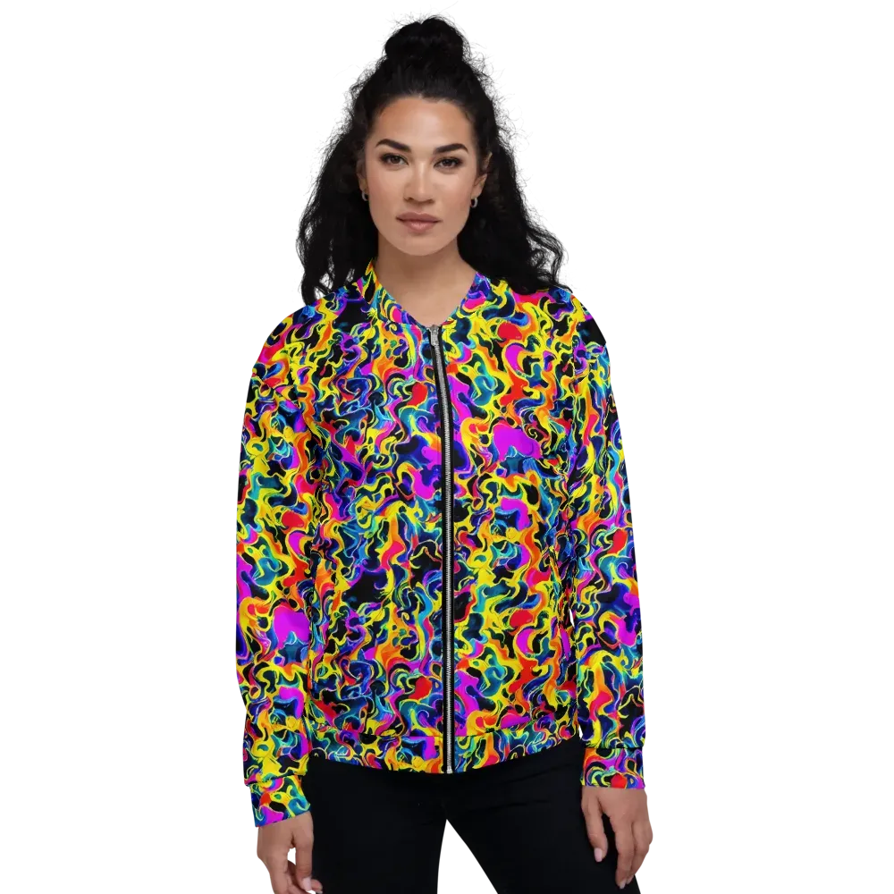 Afterglow Rapture on Bomber Jacket — Front