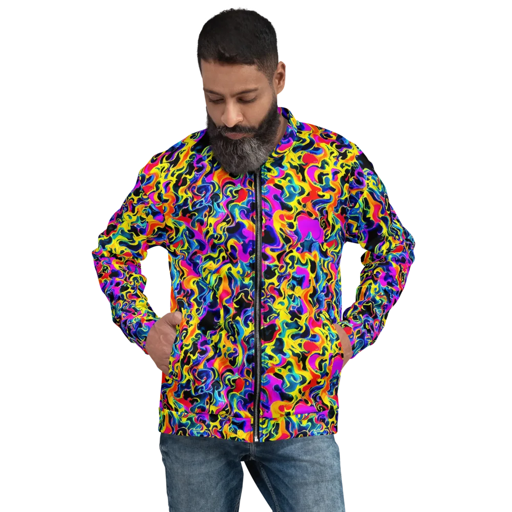 Afterglow Rapture on Bomber Jacket — Front