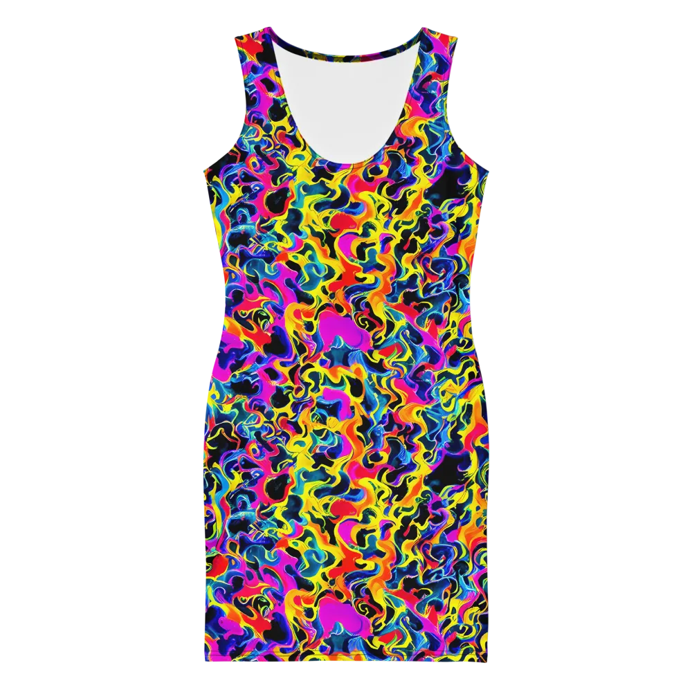 Afterglow Rapture on Bodycon Dress — Front