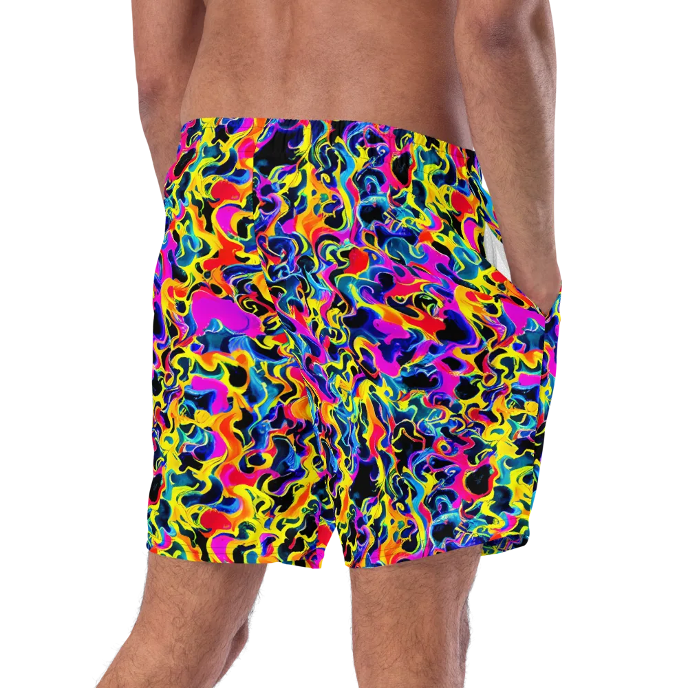 Afterglow Rapture on Swim Trunks — Right Back