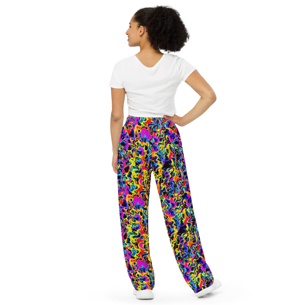 Afterglow Rapture on Wide-Leg Pants — Back