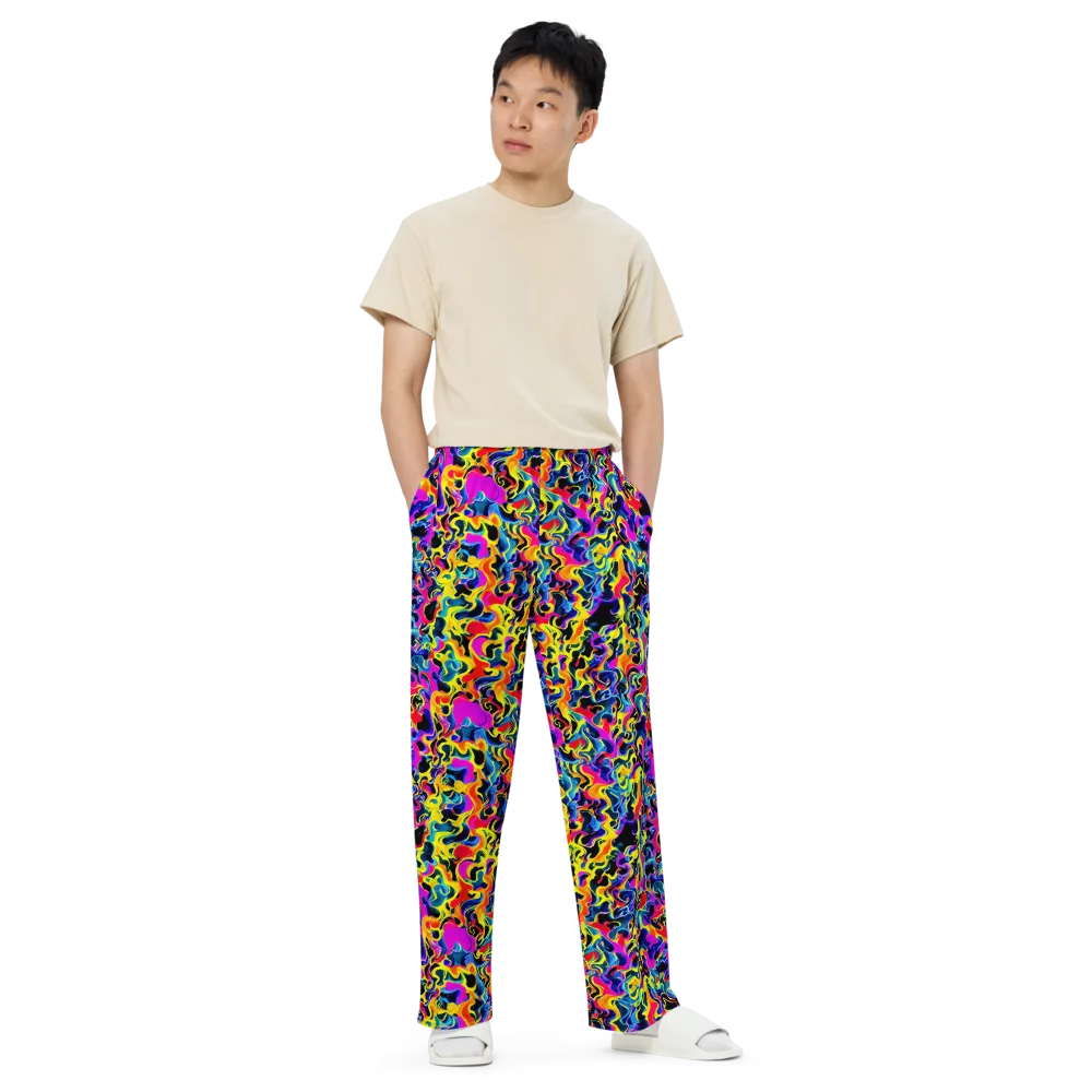 Afterglow Rapture on Wide-Leg Pants — Front