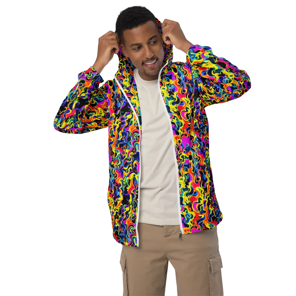 Afterglow Rapture on Men's Windbreaker — Front