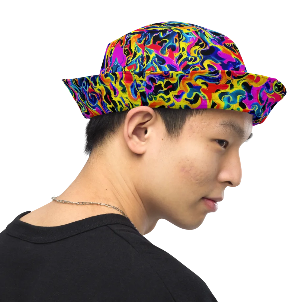Afterglow Rapture on Reversible Bucket Hat — Right Outside