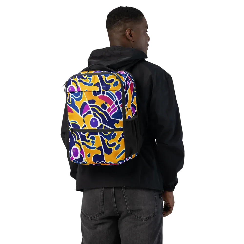 Magma Maze on Utility Backpack — Back