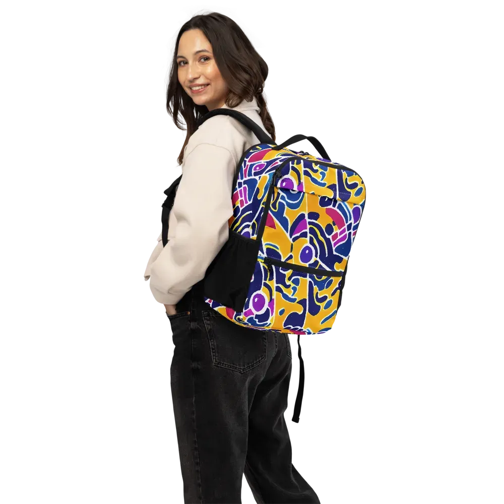 Magma Maze on Utility Backpack — Back