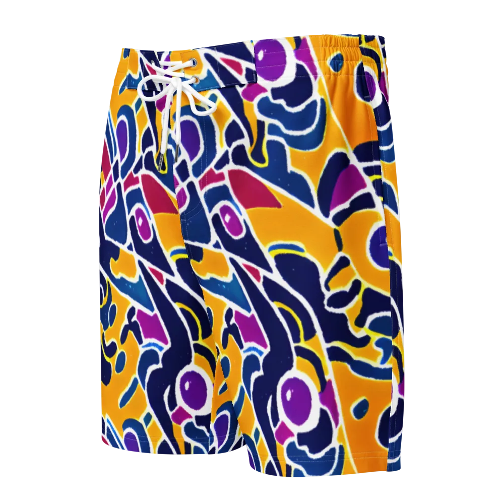Magma Maze on Men's Board Shorts — Front