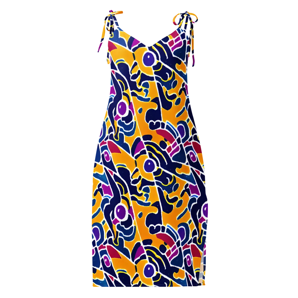 Magma Maze on Slip Dress — Front