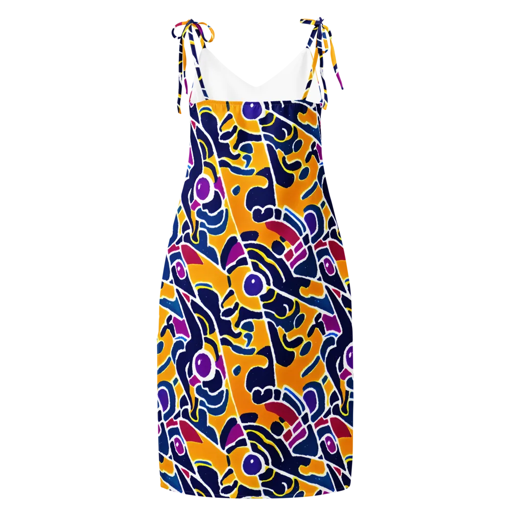 Magma Maze on Slip Dress — Back