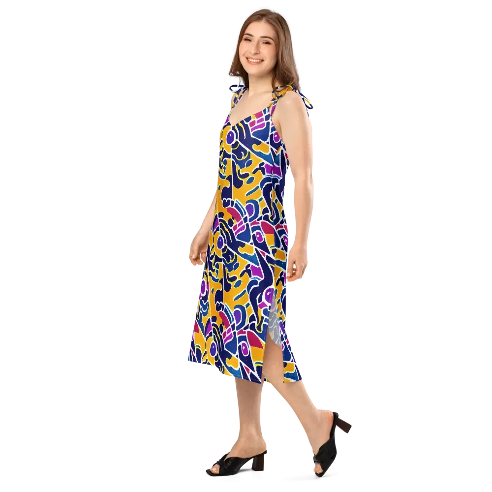 Magma Maze on Slip Dress — Left Front