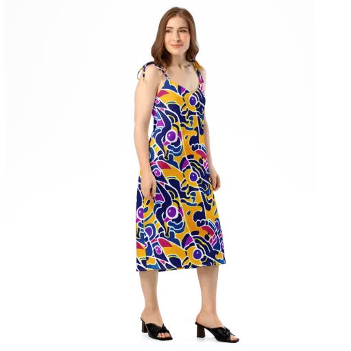 Magma Maze on a Slip Dress