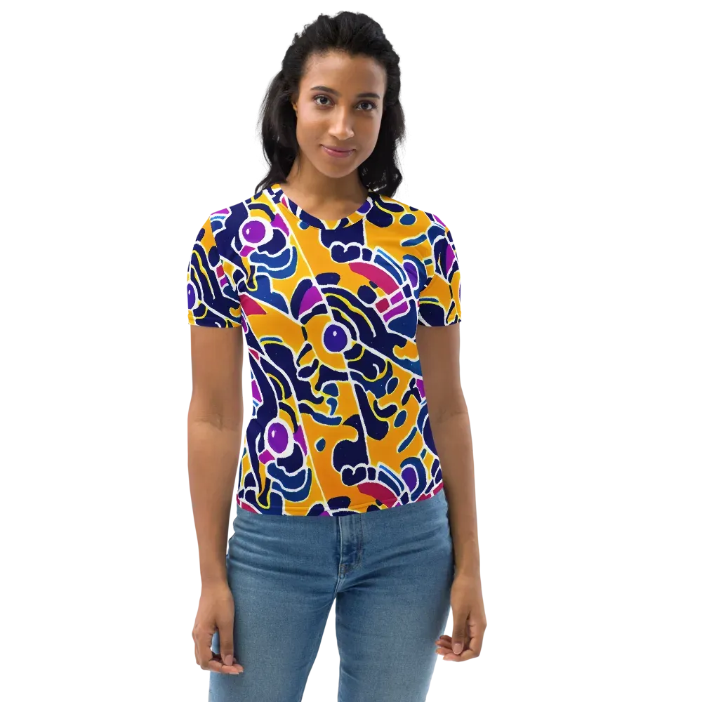 Magma Maze on Women's Crew Neck T-Shirt — Front