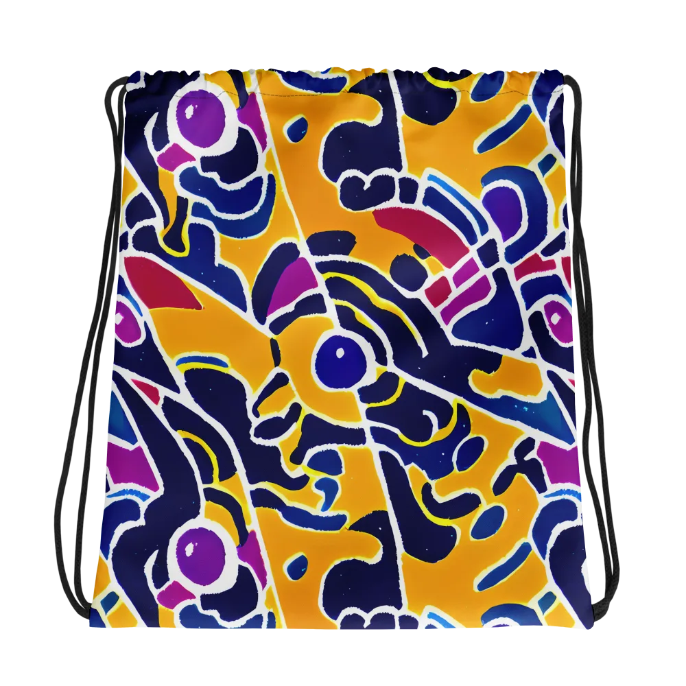Magma Maze on Drawstring Bag — Photo