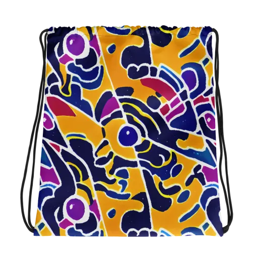 Magma Maze on a Drawstring Bag