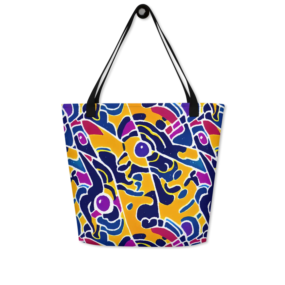 Magma Maze on Large Tote Bag W/ Pocket — Front