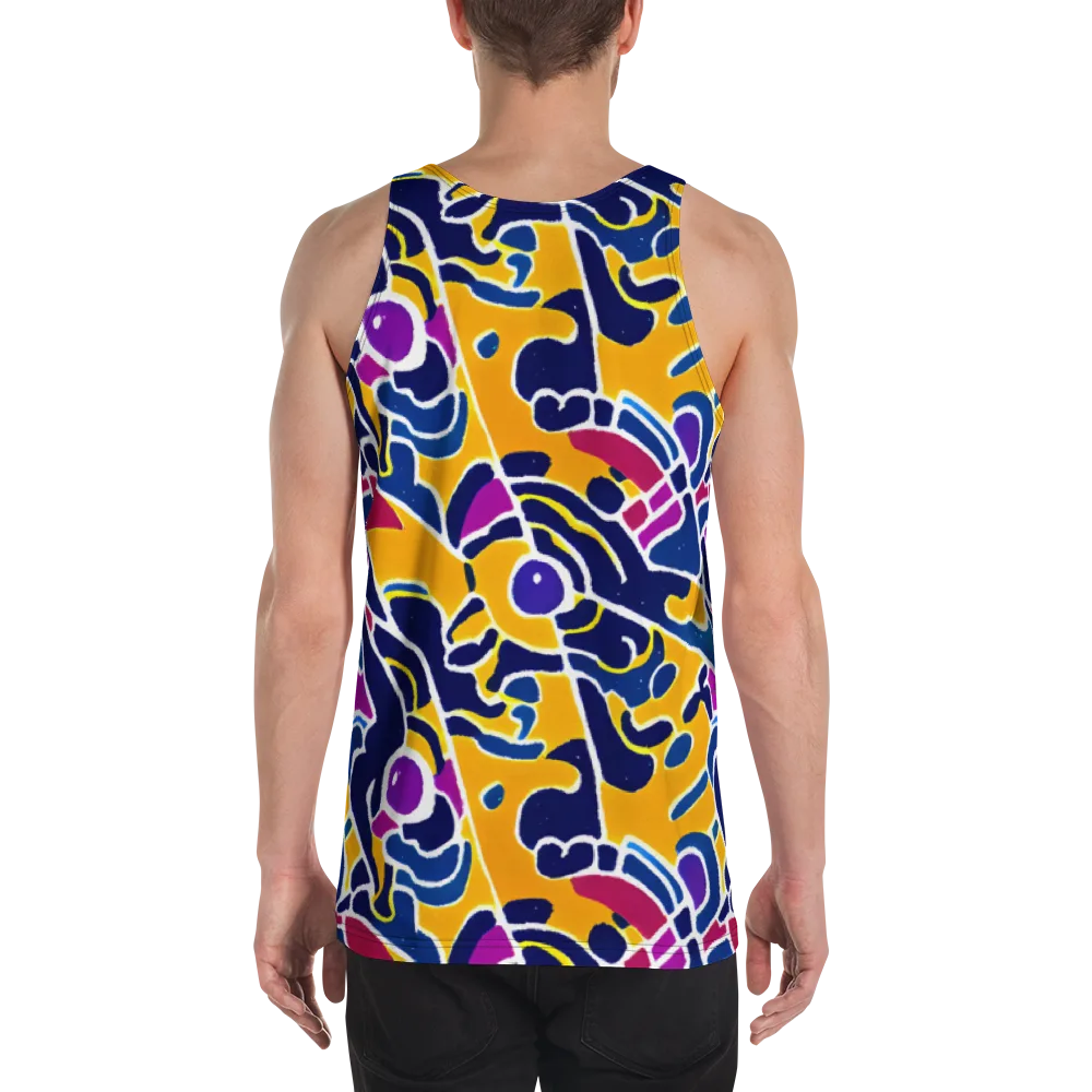Magma Maze on Men's Tank Top — Back