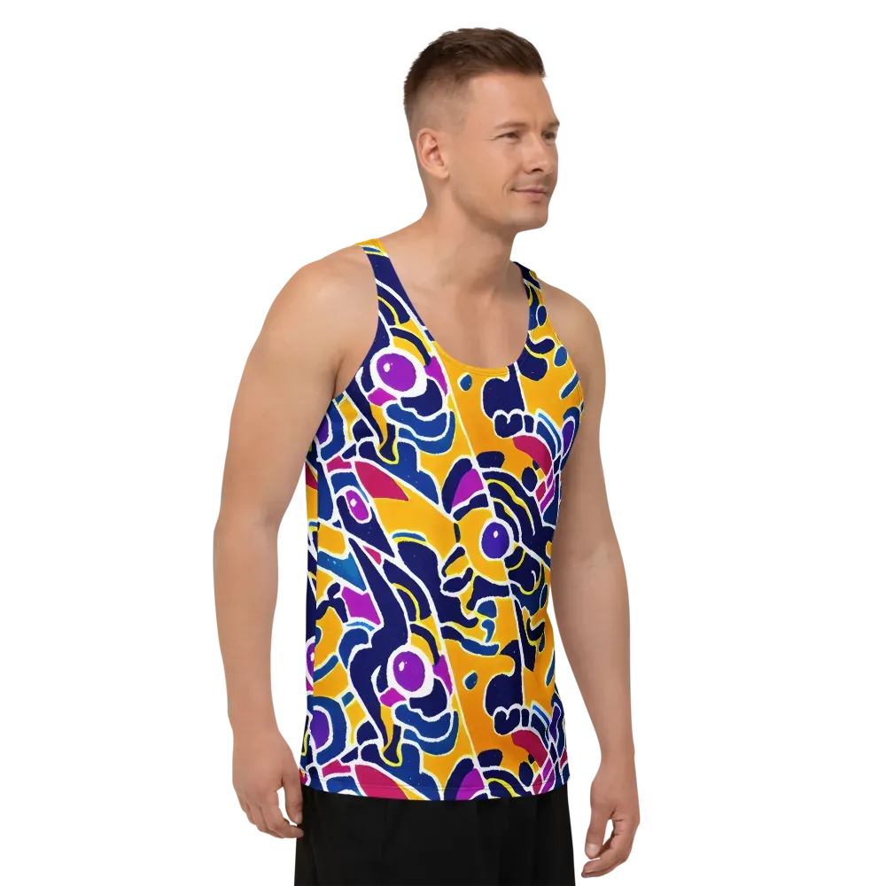 Magma Maze on Men's Tank Top — Right Front