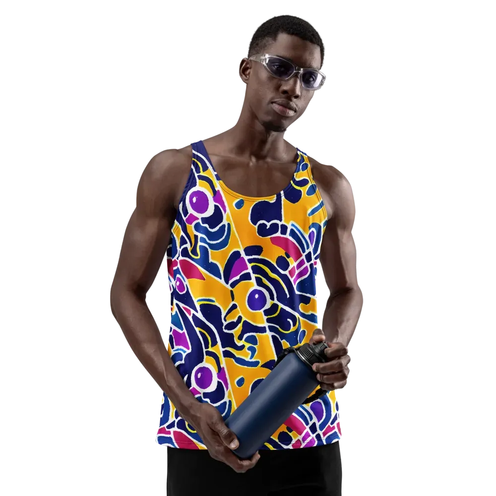 Magma Maze on Men's Tank Top — Front