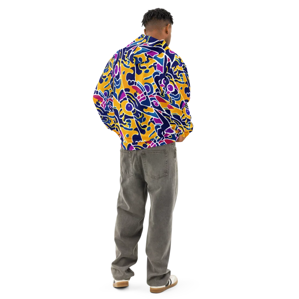 Magma Maze on Cotton Hoodie — Back