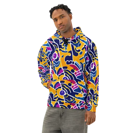 Magma Maze on a Cotton Hoodie