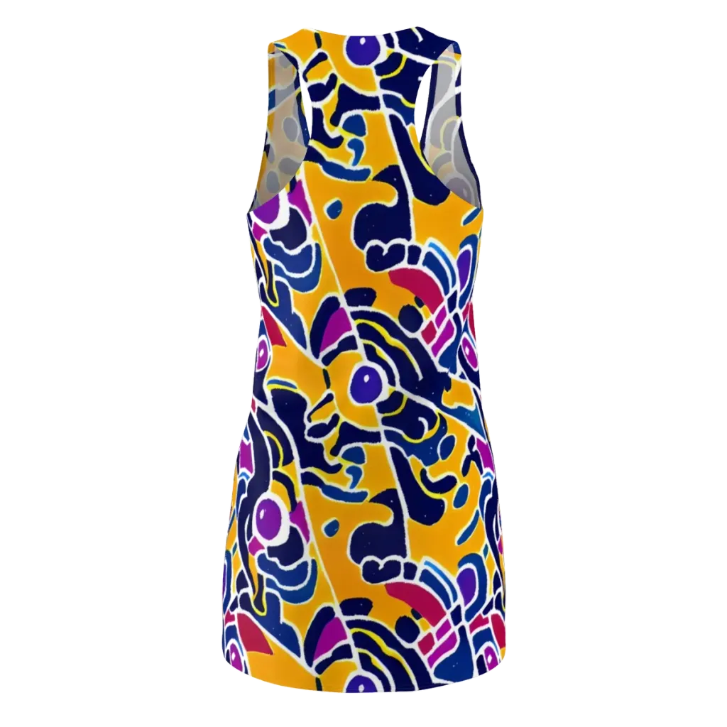 Magma Maze on Racerback Dress — Back